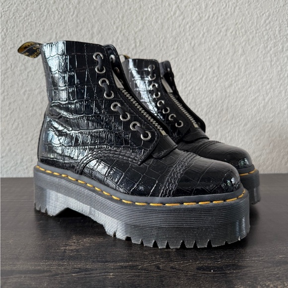 Croc Skin Sinclair Doc Marten Boots